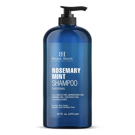Rosemary Shampoo 16 Oz – Sulfate-Free Shampoo with Biotin & Mint for Hair Growth, Thicker & Fuller Hair – Deep Cleansing & Nourishing Shampoo for Dry, Oily & Thinning Hair